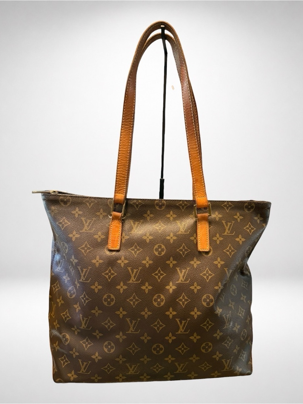 Louis Vuitton Authentic Cabas Piano MM Brown Tote Shoulder Bag Vintage Purse - Picture 2 of 16